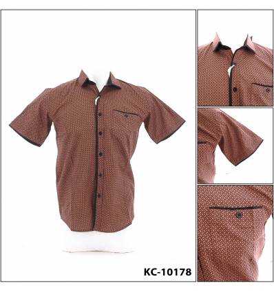 Kemeja Cowok Lengan Pendek Rock Sky