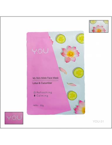 Masker Wajah Lotus & Cucumber YOU