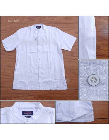 Kemeja Muslim Cowok Regular Lengan Pendek Azzalea XL